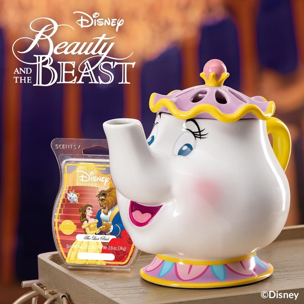 Mrs Potts Scentsy still wrapped  in its original styrofoam packaging.